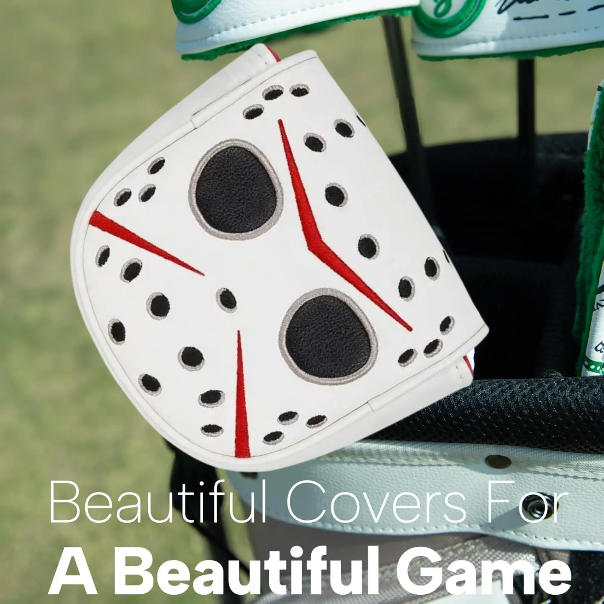 Putter Covers Hockey Goalie Mask Golf Putter Cover Mallet Putter Headcover Golf Club Cover pu Leather Mallet Putter Cover with
Putter Covers Hockey Goalie Mask Golf Putter Cover Mallet Putter Headcover Golf Club Cover pu Leather Mallet Putter Cover with