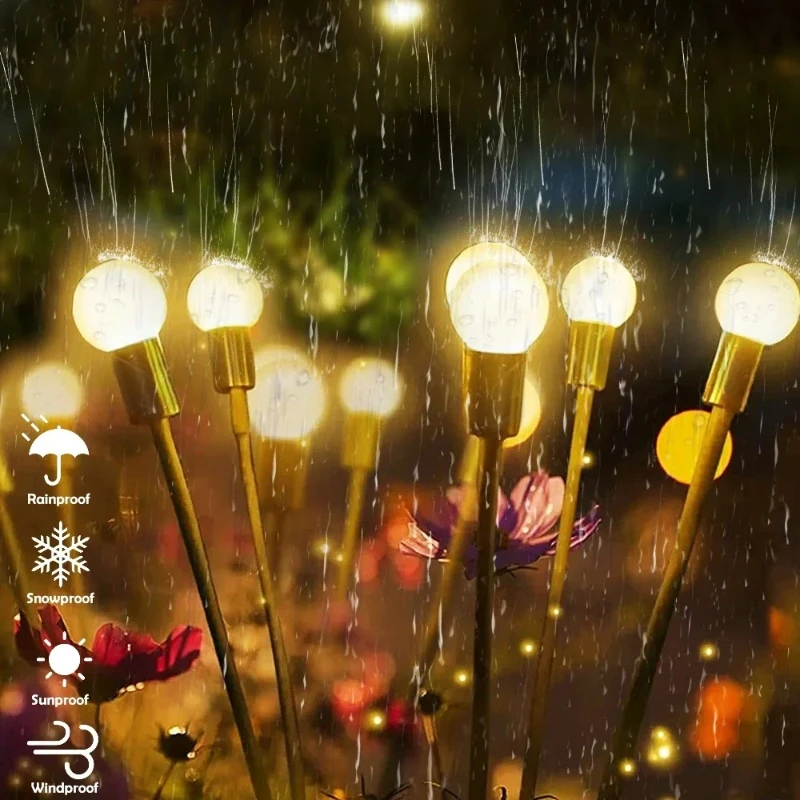 10 LED Outdoor Solar Firefly Lights Warm White RGB IP65 Waterproof Garden Starburst Light for Garden Path Yard Patio Landscape
10 LED Outdoor Solar Firefly Lights Warm White RGB IP65 Waterproof Garden Starburst Light for Garden Path Yard Patio Landscape