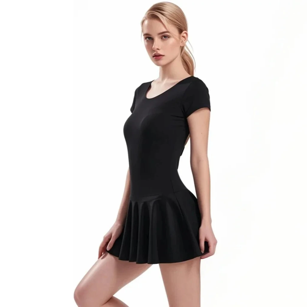 SPEERISE Women Short Sleeve Leotard With Skirt Scoop Neck Ballet Dance Wear Tight Jumpsuit Yoga StageGymnastics Costumes
SPEERISE Women Short Sleeve Leotard With Skirt Scoop Neck Ballet Dance Wear Tight Jumpsuit Yoga StageGymnastics Costumes
