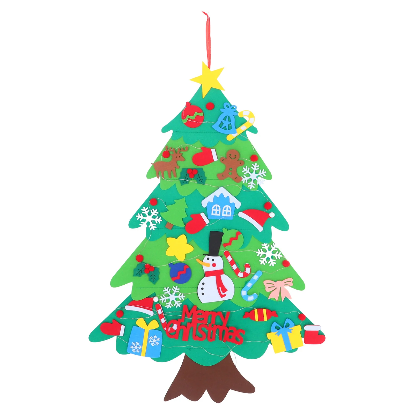 1Set Felt Christmas Tree DIY Wall Hanging Decor with Removable Pendants and Lights Safe Holiday Craft Festival
1Set Felt Christmas Tree DIY Wall Hanging Decor with Removable Pendants and Lights Safe Holiday Craft Festival