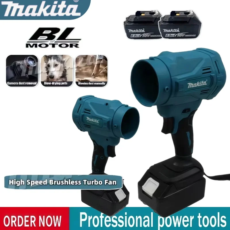 Makita High Speed Brushless Electric Air Blower 6-Gears Jet Turbo Fan 130000RPM Violent Fan Cordless Air Duster Tool
Makita High Speed Brushless Electric Air Blower 6-Gears Jet Turbo Fan 130000RPM Violent Fan Cordless Air Duster Tool