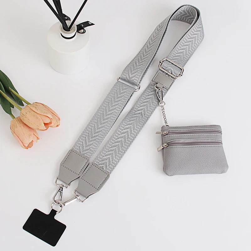 Grey Crossbody Mobile Phone Lanyard with Universal Gasket Zipper Wallet Adjustable Cell Phone Strap Bag Accessories
Grey Crossbody Mobile Phone Lanyard with Universal Gasket Zipper Wallet Adjustable Cell Phone Strap Bag Accessories