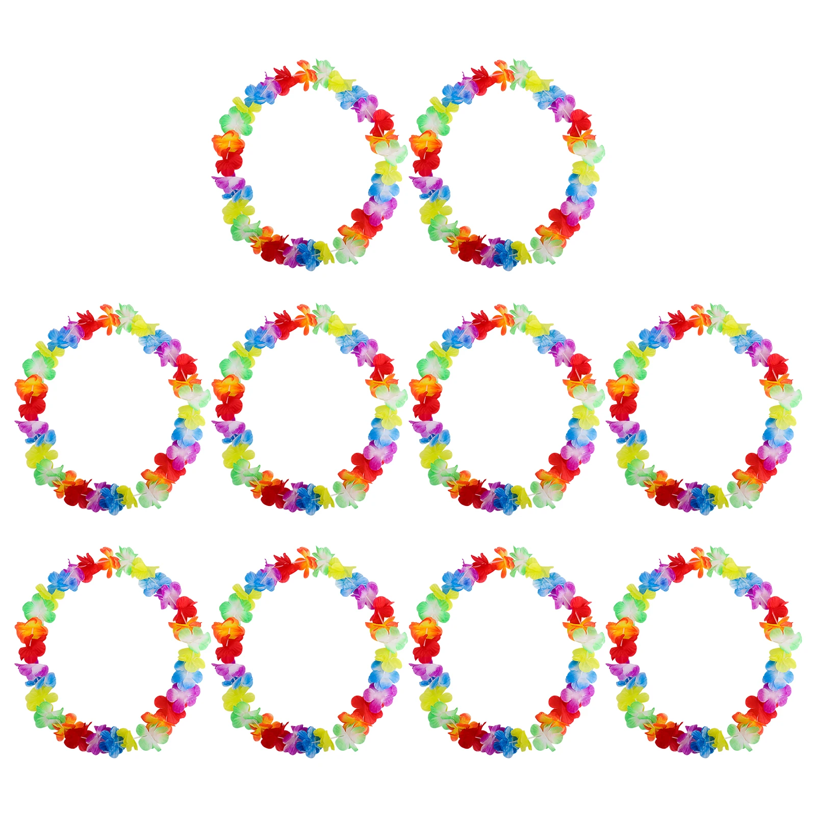 10pcs Hawaiian Lei Wreaths Decorative Party Festival Necklace Plastic Pipe Lightweight Artificial Flowers
10pcs Hawaiian Lei Wreaths Decorative Party Festival Necklace Plastic Pipe Lightweight Artificial Flowers
