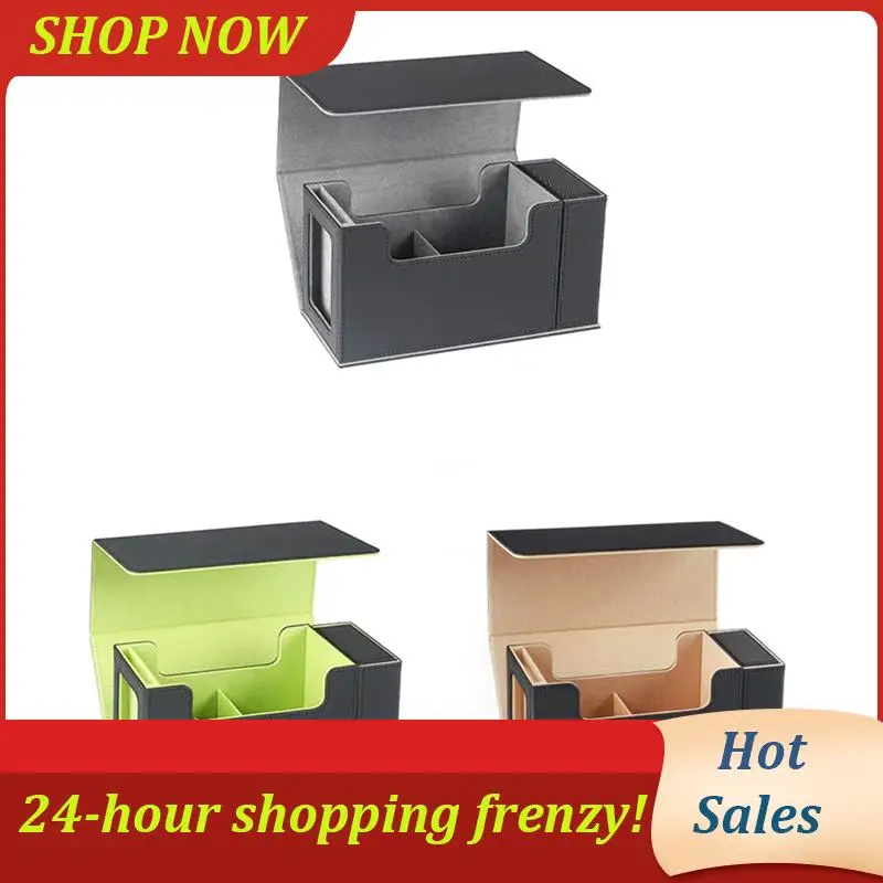 AB31-Card Deck Box With Display Window,Card Deck Case With Dice Tray Card Storage Box 35Pt Magnetic Card Holder
AB31-Card Deck Box With Display Window,Card Deck Case With Dice Tray Card Storage Box 35Pt Magnetic Card Holder