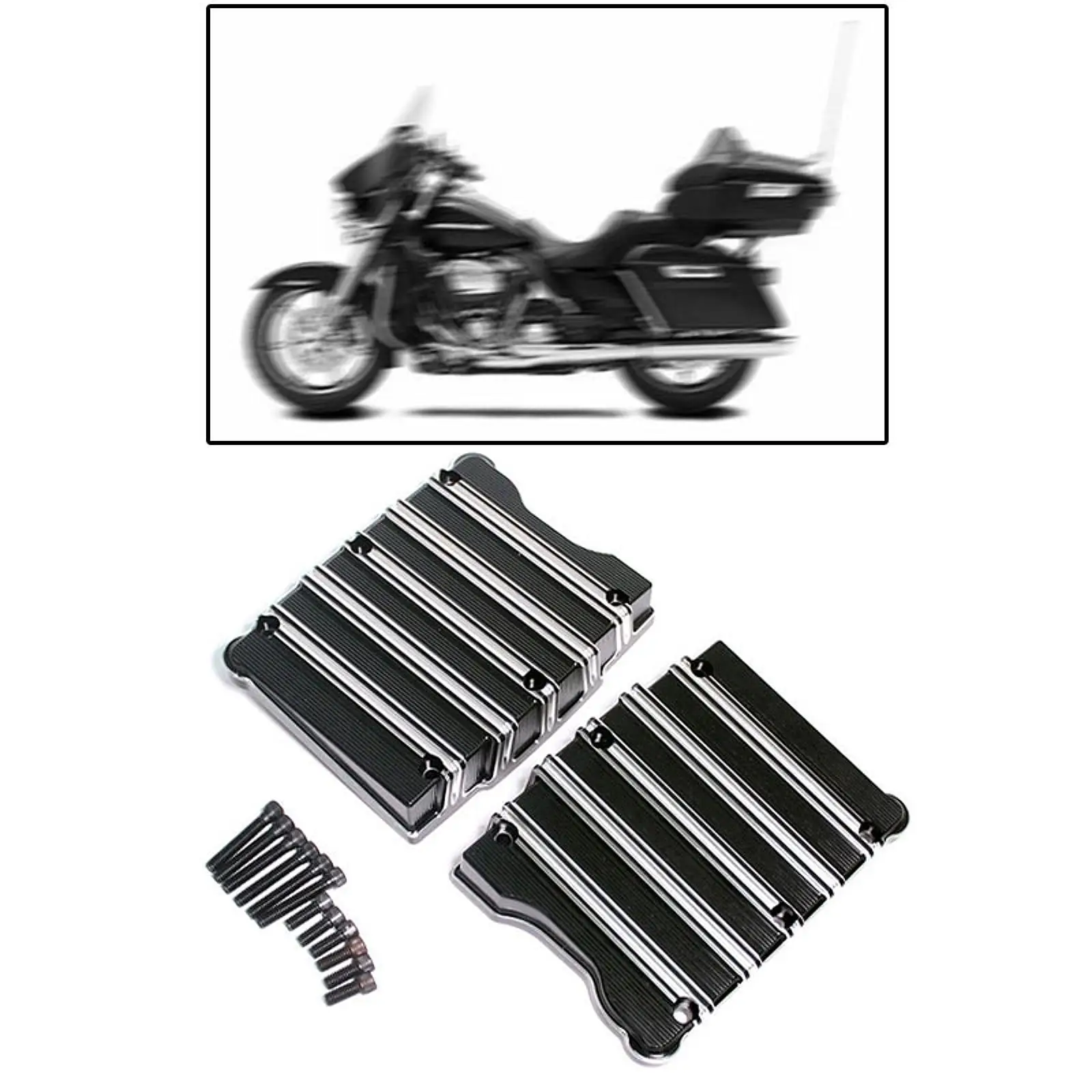 2 Pieces Motorcycle Engine Modification Kit Easy to Use Professional Multipurpose Portable Sturdy CNC Billet Rocker Box Covers
2 Pieces Motorcycle Engine Modification Kit Easy to Use Professional Multipurpose Portable Sturdy CNC Billet Rocker Box Covers