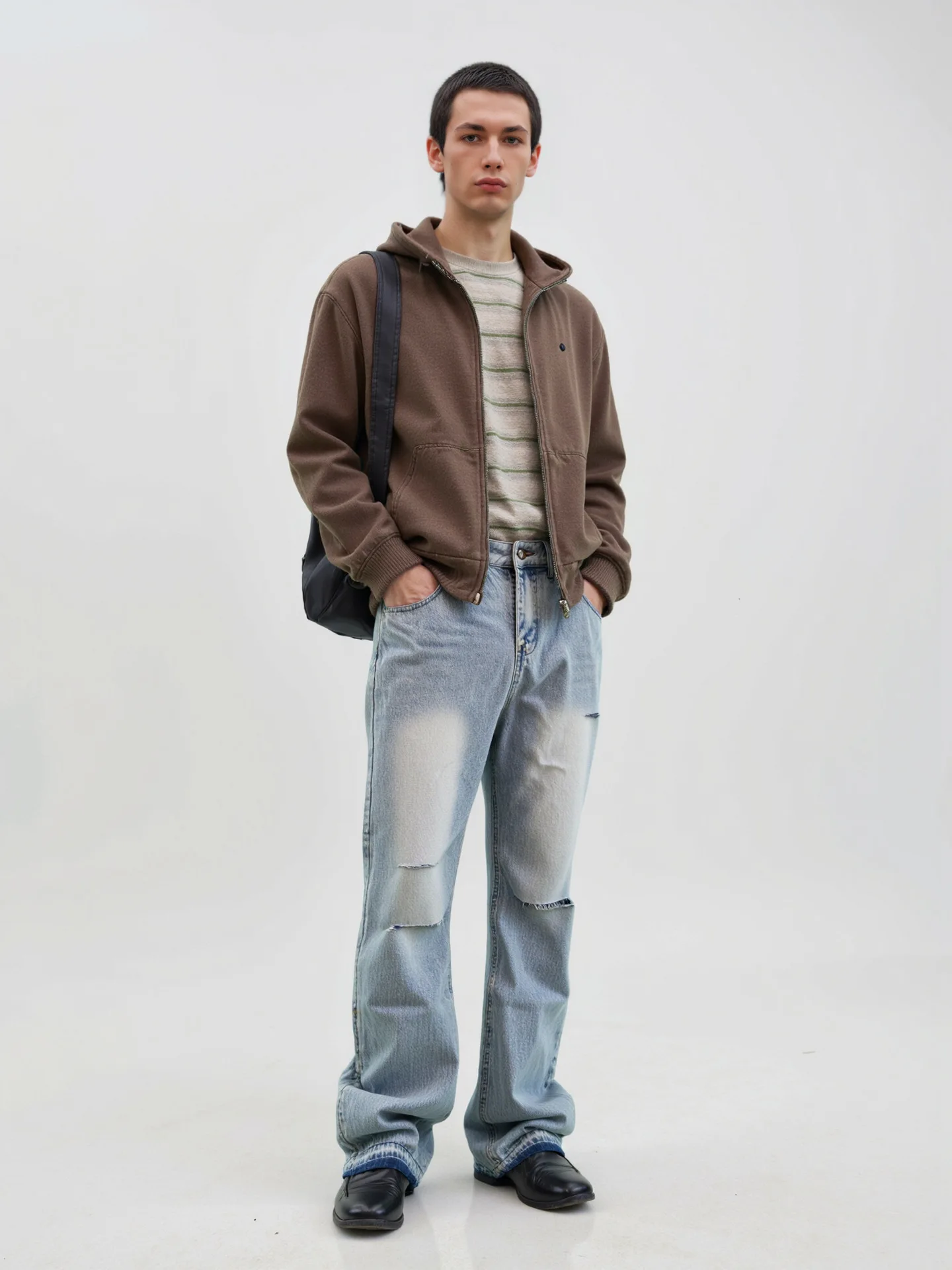 Рваные джинсовые прямые брюки, уличная одежда, широкие свободные мешковатые джинсы, тонкая модная брендовая одежда, мужская одежда
Рваные джинсовые прямые брюки, уличная одежда, широкие свободные мешковатые джинсы, тонкая модная брендовая одежда, мужская одежда