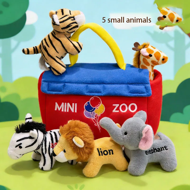 Mini Zoo Animal Plush Toy Set With Portable Storage Bag Soft Stuffed Tiger Lion Elephant Giraffe Zebra Interactive Gift For Kids
Mini Zoo Animal Plush Toy Set With Portable Storage Bag Soft Stuffed Tiger Lion Elephant Giraffe Zebra Interactive Gift For Kids