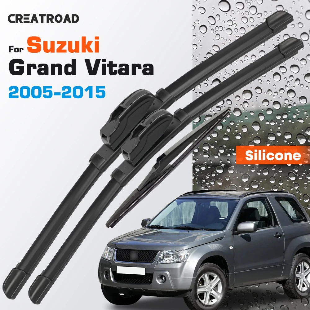 Silicone Wiper Blades Fit For Suzuki Grand Vitara 2005-2015 Coated Silent HD Wear-Resistant Car Windshield Wipers 19"+19"+12"
Silicone Wiper Blades Fit For Suzuki Grand Vitara 2005-2015 Coated Silent HD Wear-Resistant Car Windshield Wipers 19"+19"+12"