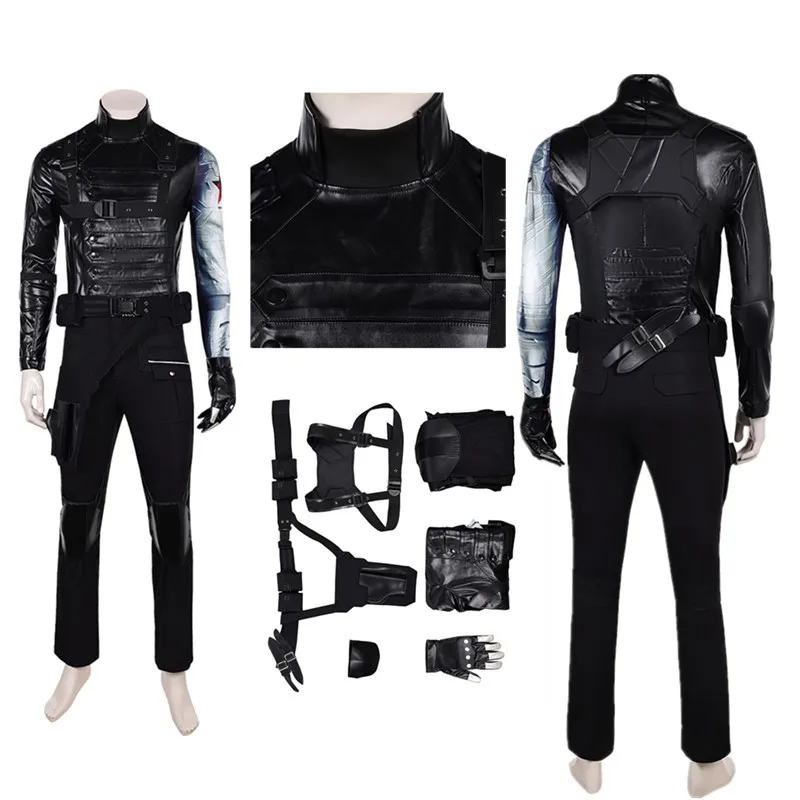 Bucky Cosplay Bames Costume Adult Soldier Fantasia Winter Roleplay Top Pants Belt Outfits Halloween Carnival Party Disguise Suit
Bucky Cosplay Bames Costume Adult Soldier Fantasia Winter Roleplay Top Pants Belt Outfits Halloween Carnival Party Disguise Suit