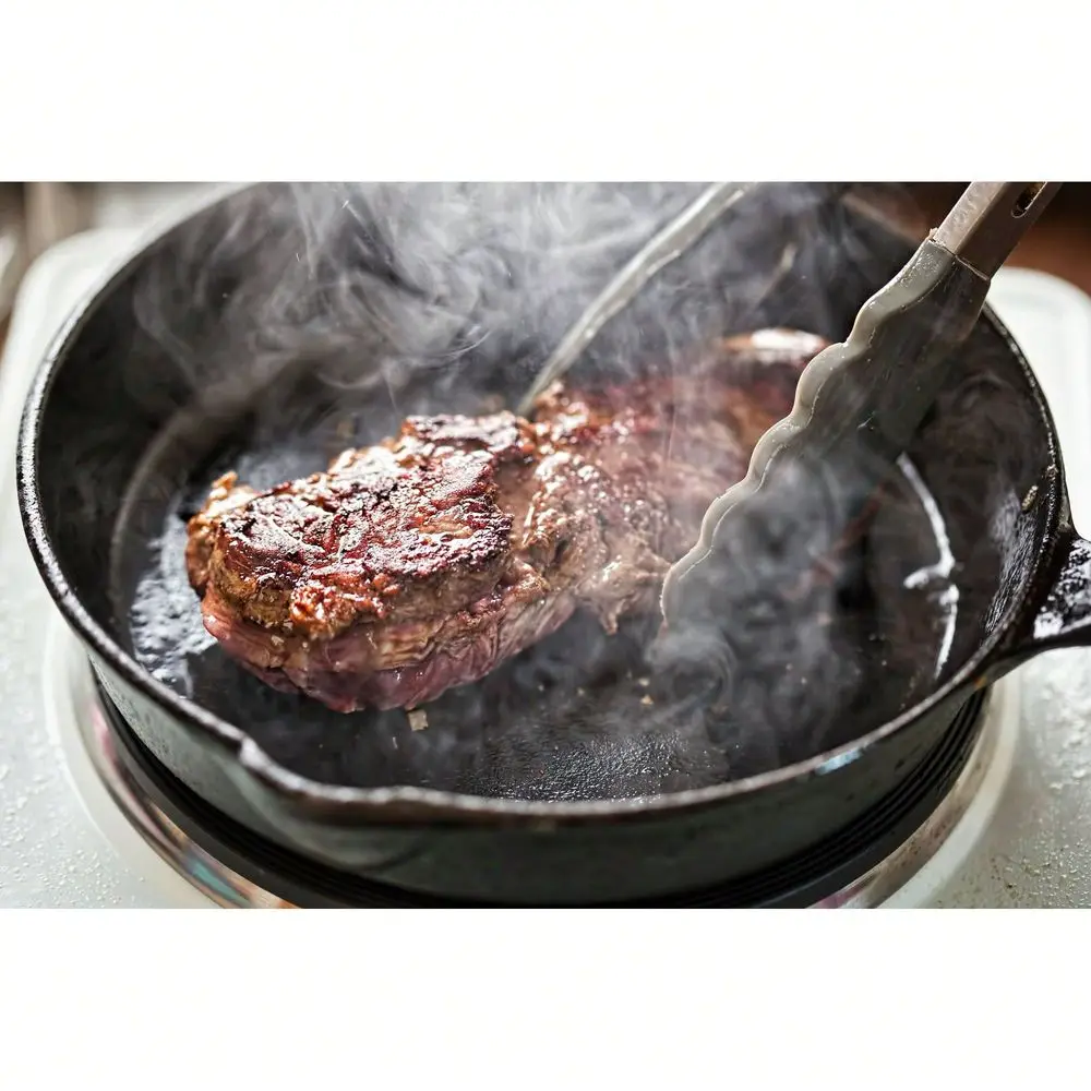 10.5 Round Non-Stick Pre-Seasoned Cast Iron Skillet Black
10.5 Round Non-Stick Pre-Seasoned Cast Iron Skillet Black