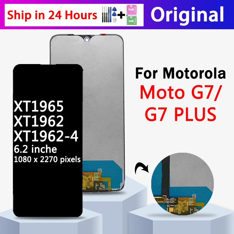 AAA Quality For Motorola Moto G7 XT1962, XT1962-4 LCD Display Touch Screen Digitizer Assembly Replacement G7Plus XT1965 Display
AAA Quality For Motorola Moto G7 XT1962, XT1962-4 LCD Display Touch Screen Digitizer Assembly Replacement G7Plus XT1965 Display