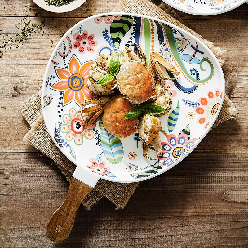 Net red plate creative Nordic breakfast tableware salad western dinner plate ceramic steak dinner plate home plate ins style
Net red plate creative Nordic breakfast tableware salad western dinner plate ceramic steak dinner plate home plate ins style