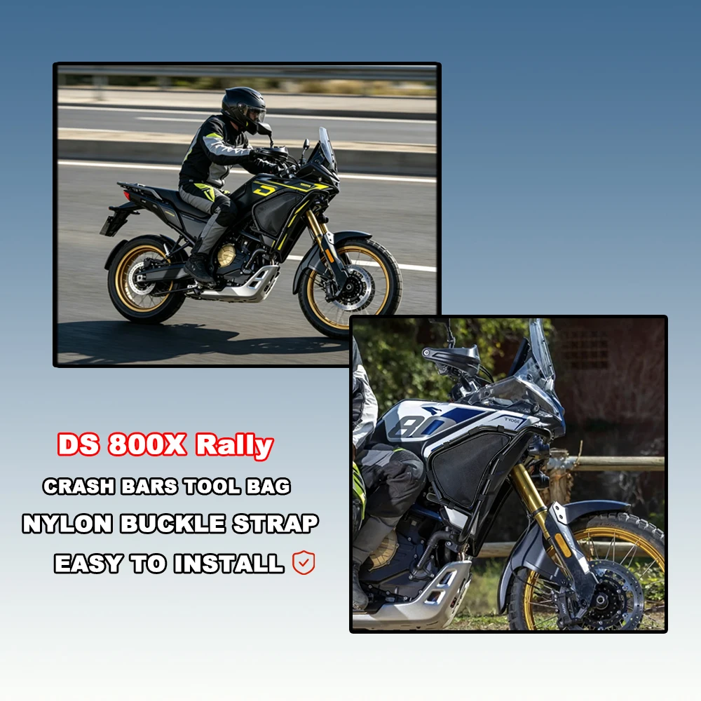Waterproof Motorcycle Crash Bar Bags For VOGE DS 800X Rally Side Frame Tool Storage Bag Durable Riding Repair Organizer
Waterproof Motorcycle Crash Bar Bags For VOGE DS 800X Rally Side Frame Tool Storage Bag Durable Riding Repair Organizer