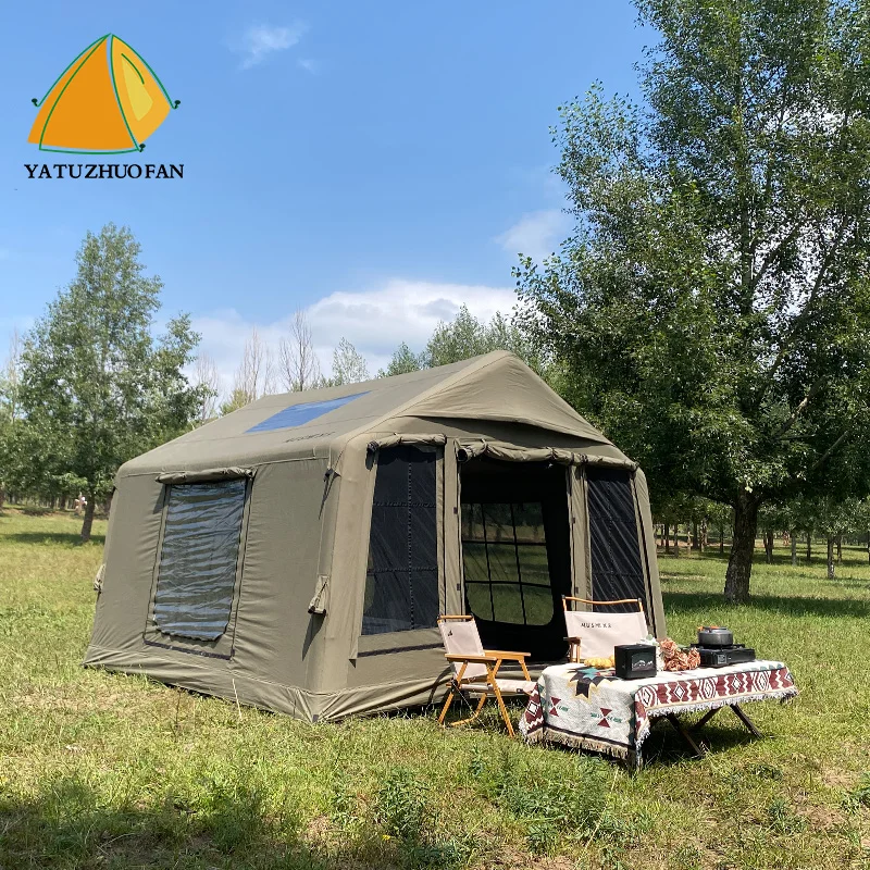 Outdoor Portable 9 Square Inflatable Camping Tent Waterproof Cotton Fabric For Family Parties 4 Seasons Travel And Camping
Outdoor Portable 9 Square Inflatable Camping Tent Waterproof Cotton Fabric For Family Parties 4 Seasons Travel And Camping