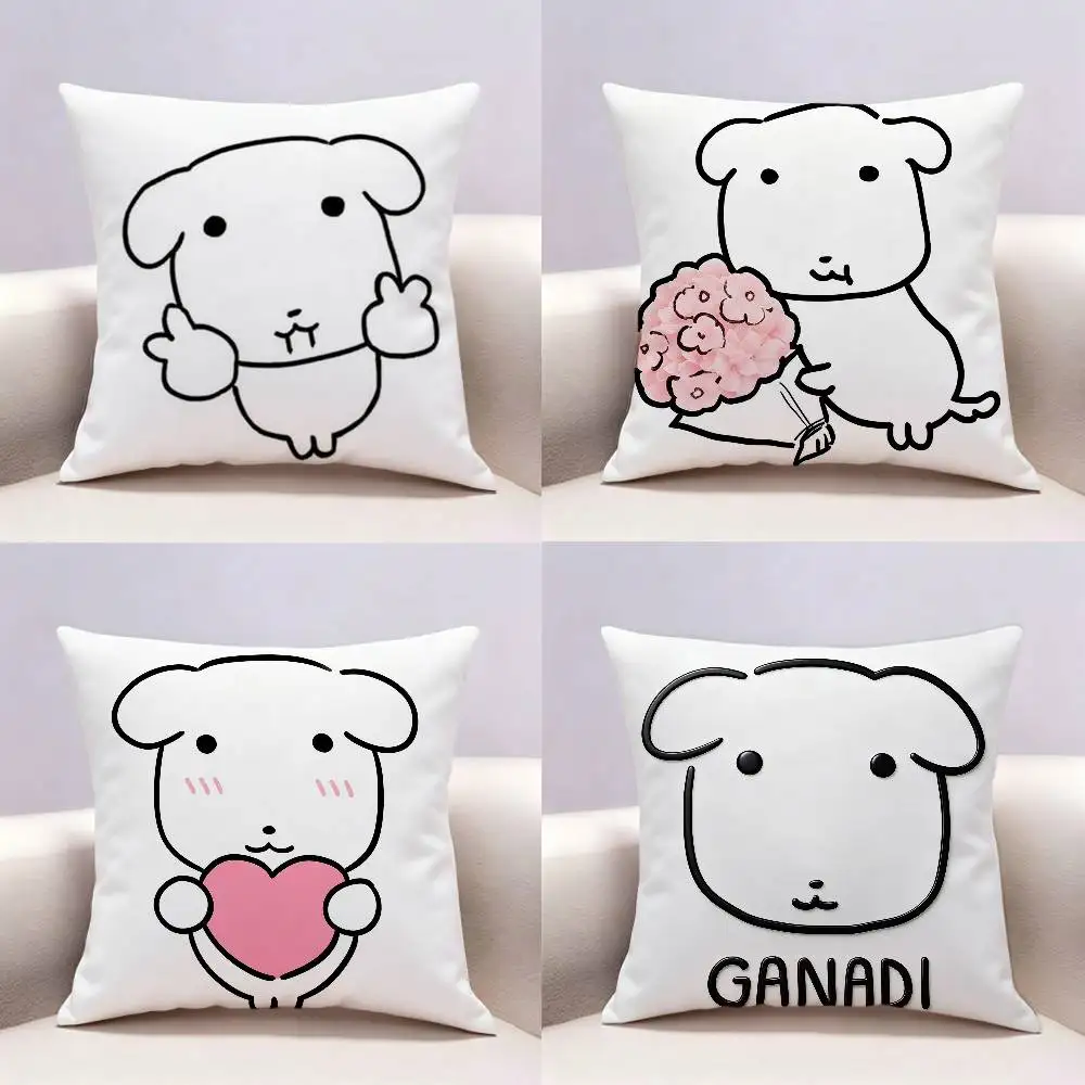 Cute Dog Ganadi Double-sided print Pillow Case Pattern Printed Pillowcase For Living Room Sofa Cushion Cover
Cute Dog Ganadi Double-sided print Pillow Case Pattern Printed Pillowcase For Living Room Sofa Cushion Cover