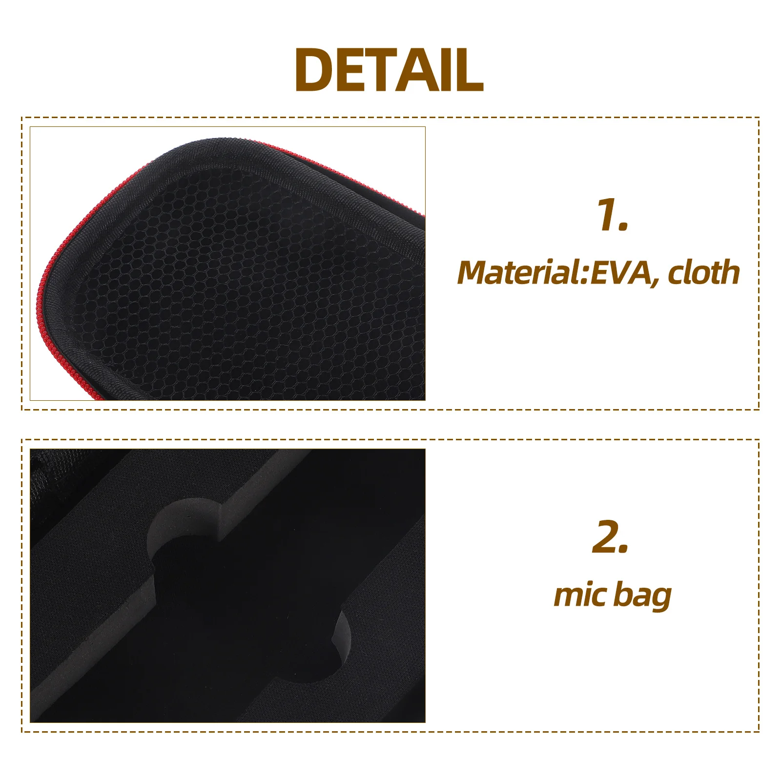 Microphone Storage Bag Wireless Microphone Case Mic Protector Case Eva Material Shockproof Antidrop Travel Pouch
Microphone Storage Bag Wireless Microphone Case Mic Protector Case Eva Material Shockproof Antidrop Travel Pouch
