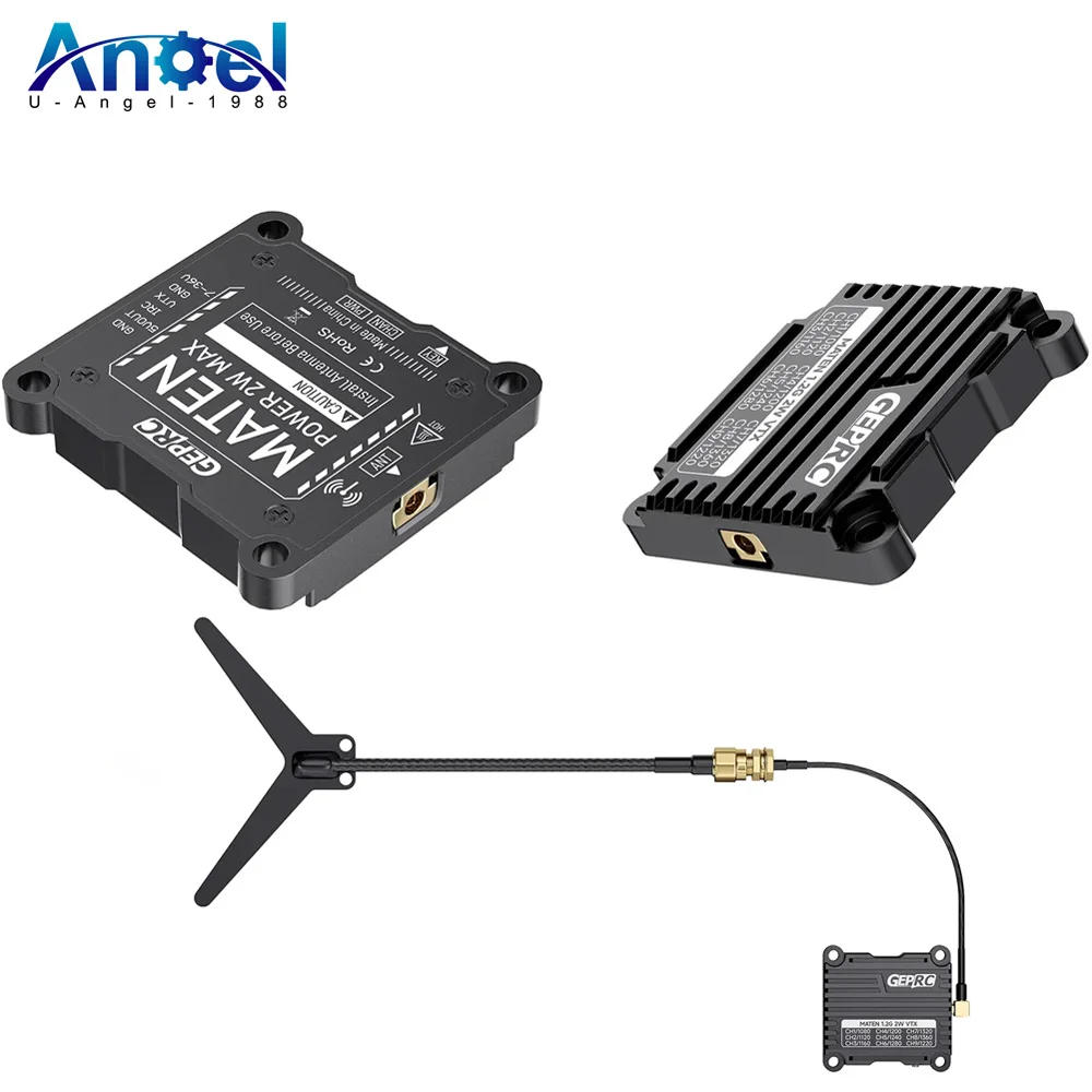 New GEPRC MATEN 1.2G 2W VTX 25mW/2000mW VTX Transmitter Transmitting Module 1080 Mhz -1360 Mhz for FPV Drone Model 
New GEPRC MATEN 1.2G 2W VTX 25mW/2000mW VTX Transmitter Transmitting Module 1080 Mhz -1360 Mhz for FPV Drone Model
