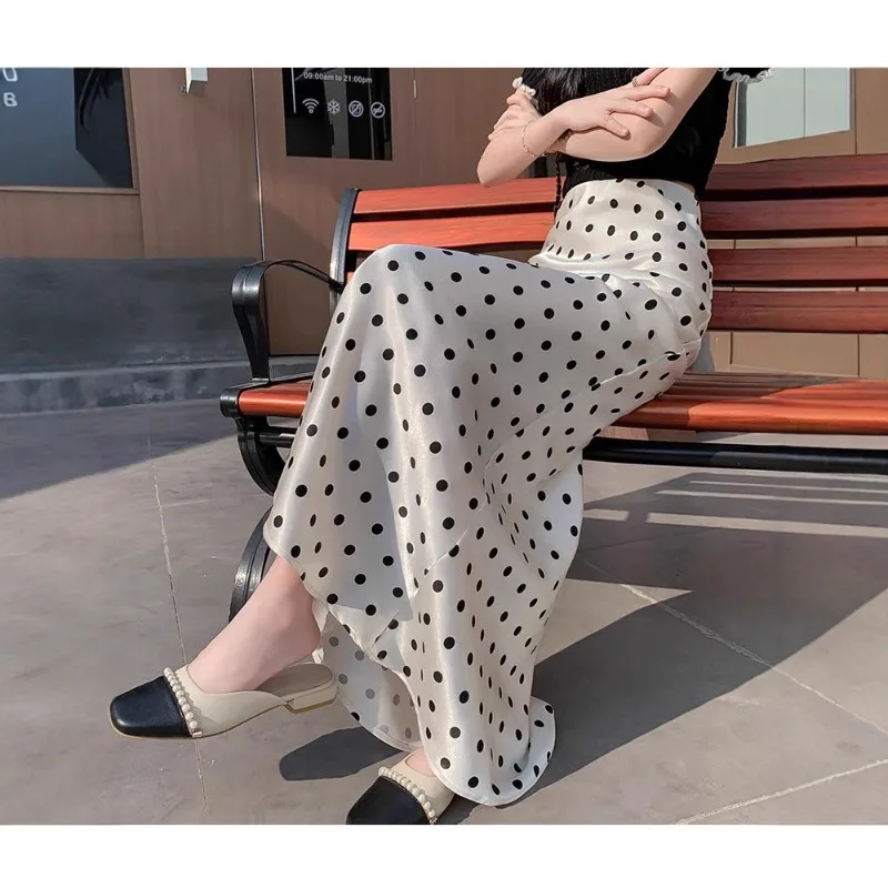 Elegant Polka Dot Fishtail Dress Femininity High Waist Skirt
Elegant Polka Dot Fishtail Dress Femininity High Waist Skirt