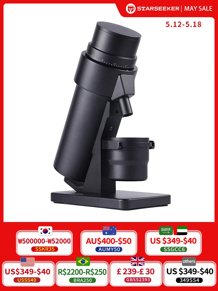 STARSEEKER EDGE PLUS 63 мм электрическая кофемолка с конусом из нержавеющей стали, эспрессо, черная, серебристая
STARSEEKER EDGE PLUS 63 мм электрическая кофемолка с конусом из нержавеющей стали, эспрессо, черная, серебристая
