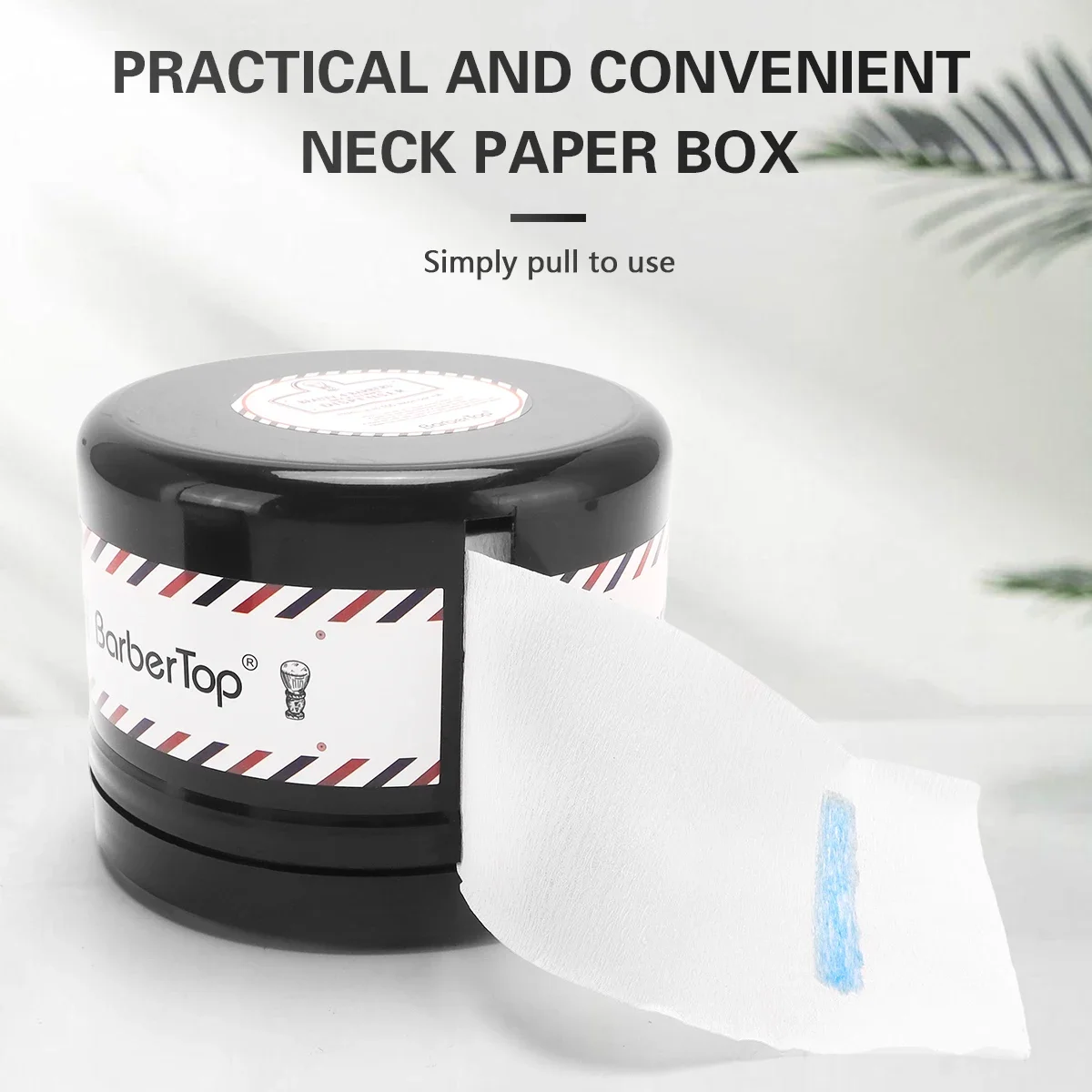 Neck Strip Dispenser Barber Neck Paper Box Holder Hygienic Neck Roll Paper Collar Container, Easy Pull Detachable for Salon
Neck Strip Dispenser Barber Neck Paper Box Holder Hygienic Neck Roll Paper Collar Container, Easy Pull Detachable for Salon