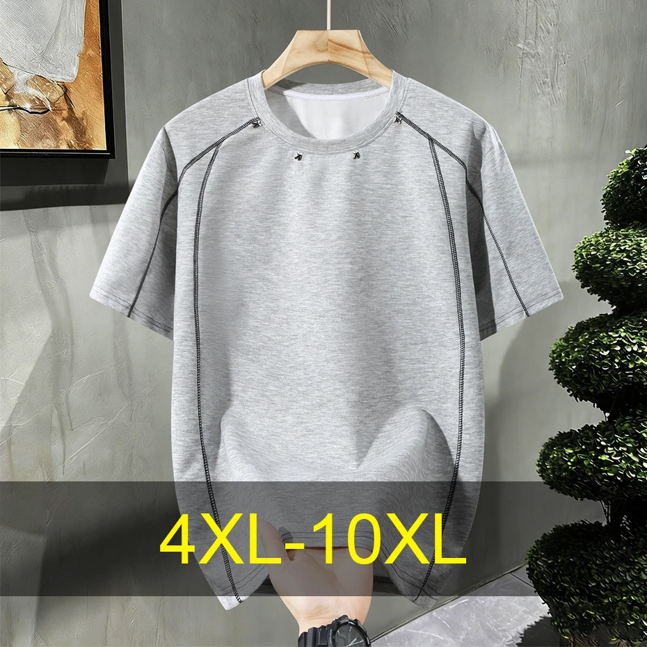 Футболка большого размера 10XL для мужчин, летняя, с коротким рукавом, модная, повседневная, однотонная, мужская, больших размеров 10XL
Футболка большого размера 10XL для мужчин, летняя, с коротким рукавом, модная, повседневная, однотонная, мужская, больших размеров 10XL