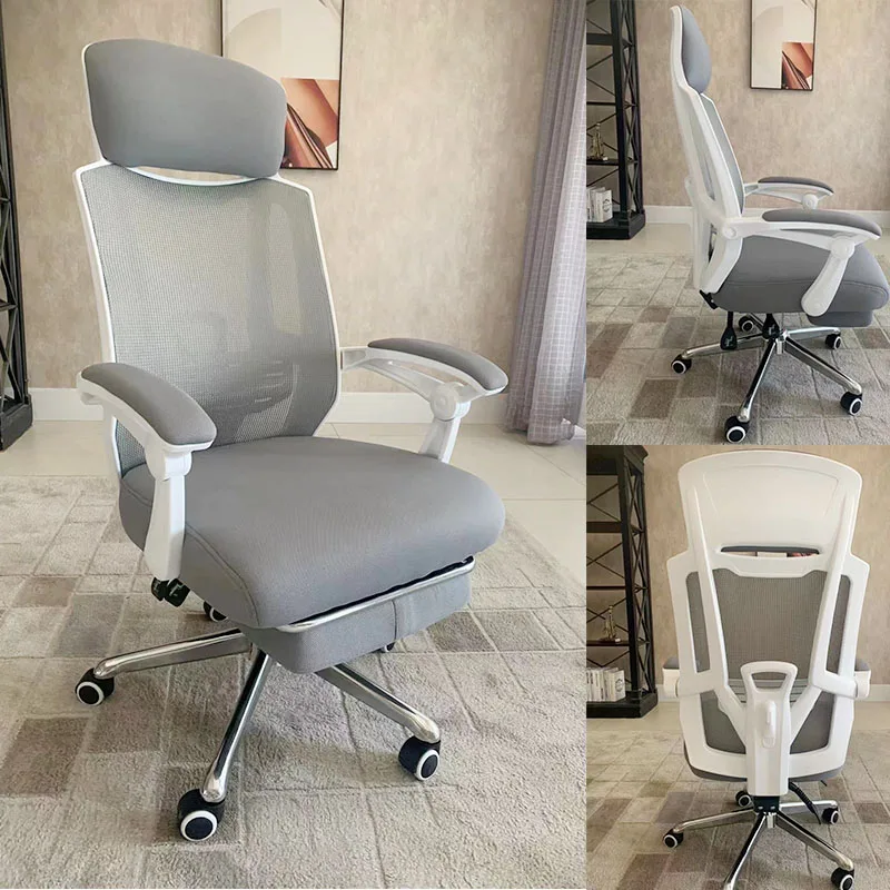 Офисный стул с высокой спинкой, регулируемым подголовником и поясничной опорой, настольный стул с откидной спинкой, эргономичный для длительного сидения
Офисный стул с высокой спинкой, регулируемым подголовником и поясничной опорой, настольный стул с откидной спинкой, эргономичный для длительного сидения