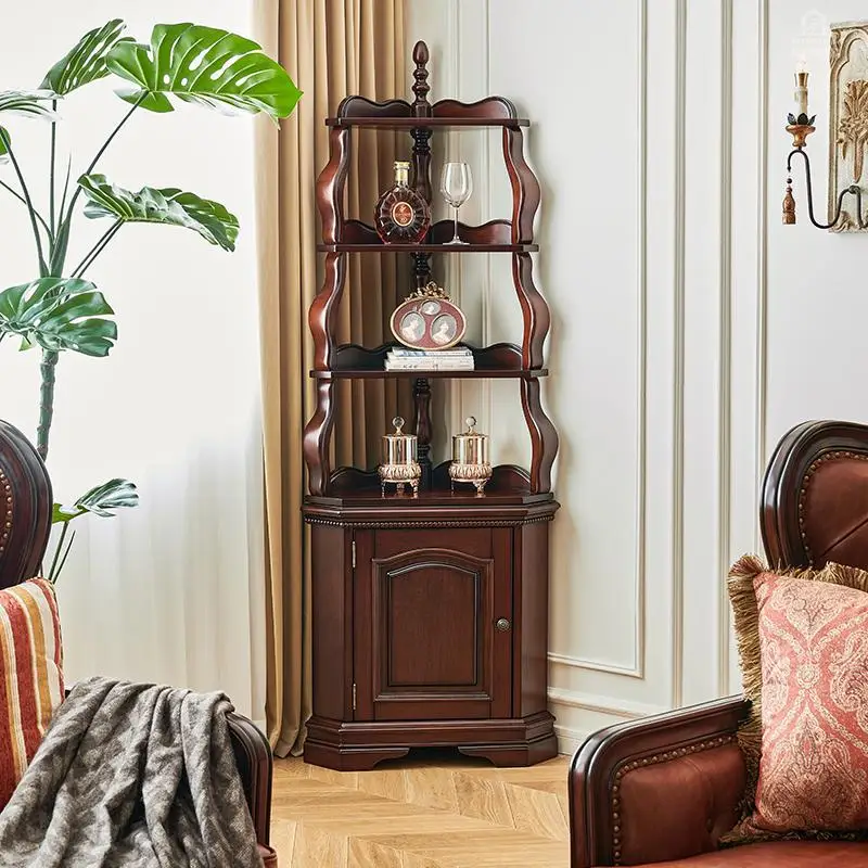 American solid wood corner cabinet silk teak all solid wood living room triangular cabinet storage right angle side cabinet
American solid wood corner cabinet silk teak all solid wood living room triangular cabinet storage right angle side cabinet