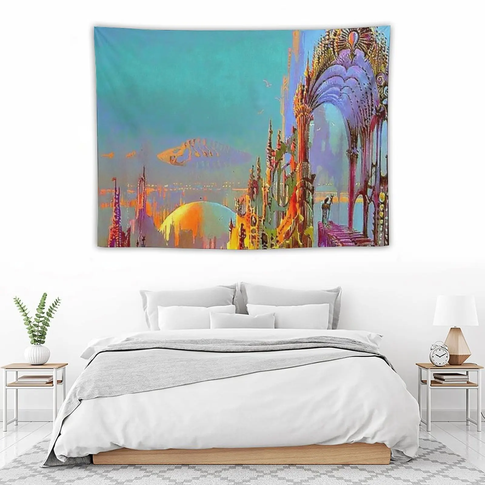 City Skyline 1970's Vintage Sci-Fi Art Tapestry Outdoor Decor Korean Room Decor Cute Room Decor Decoration For Bedroom Tapestry
City Skyline 1970's Vintage Sci-Fi Art Tapestry Outdoor Decor Korean Room Decor Cute Room Decor Decoration For Bedroom Tapestry