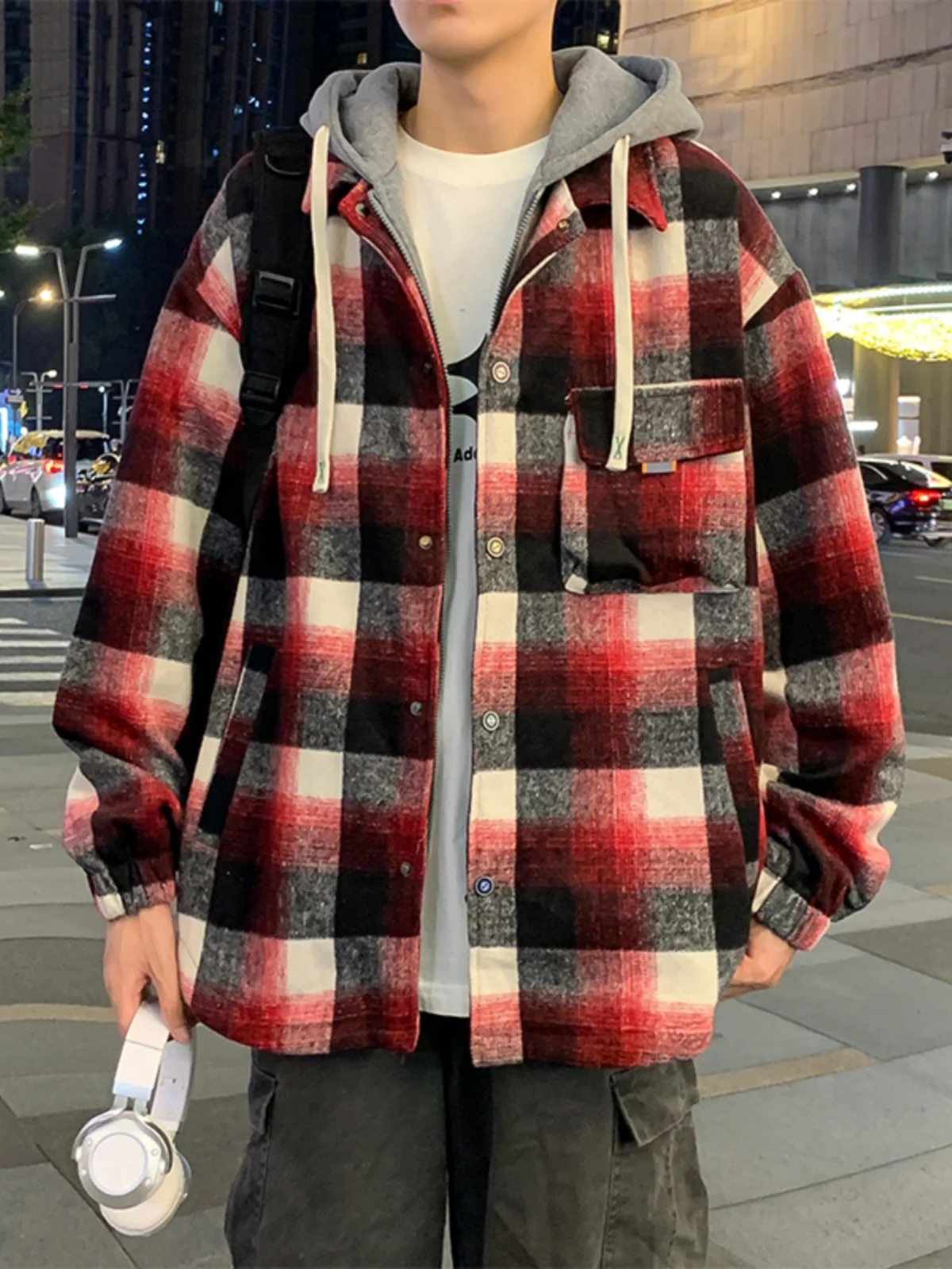 American Style Plaid Hooded Shirt Men's Spring Autumn Casual Coat Lazy Style Couple Jacket Loose Fit Youth Popular Polyester ...
American Style Plaid Hooded Shirt Men's Spring Autumn Casual Coat Lazy Style Couple Jacket Loose Fit Youth Popular Polyester ...