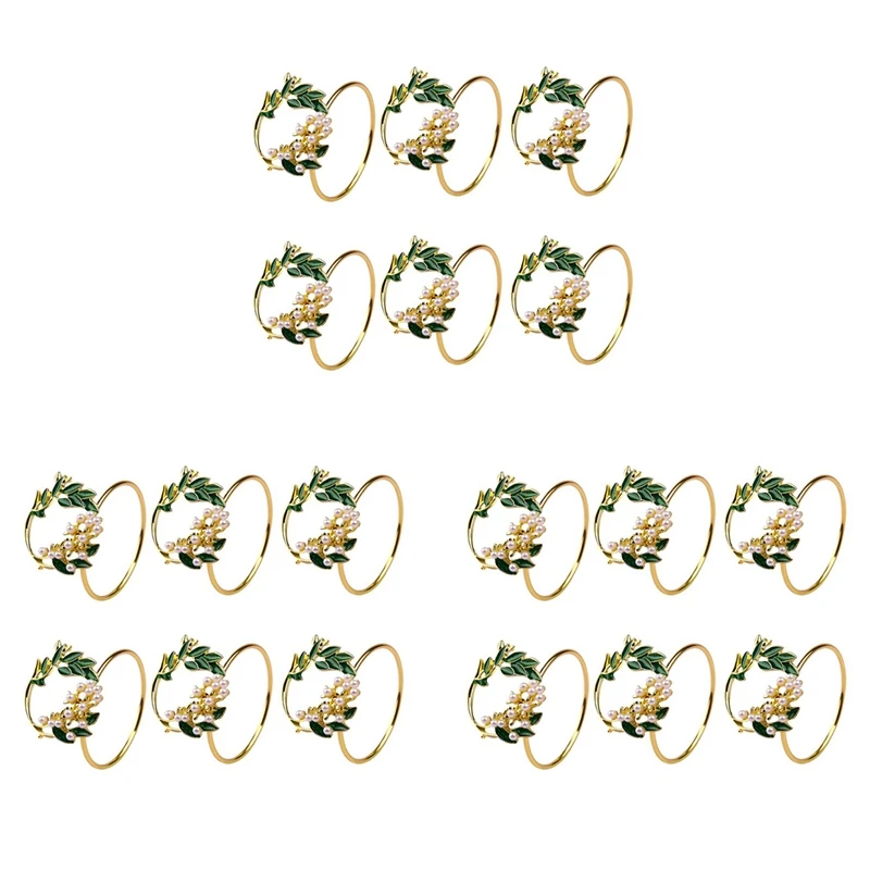 Napkin Ring Golden Pearl Flower Napkin Rings Set Of 18 Metal Napkin Holder For Wedding Party Dinner Table Decoration
Napkin Ring Golden Pearl Flower Napkin Rings Set Of 18 Metal Napkin Holder For Wedding Party Dinner Table Decoration