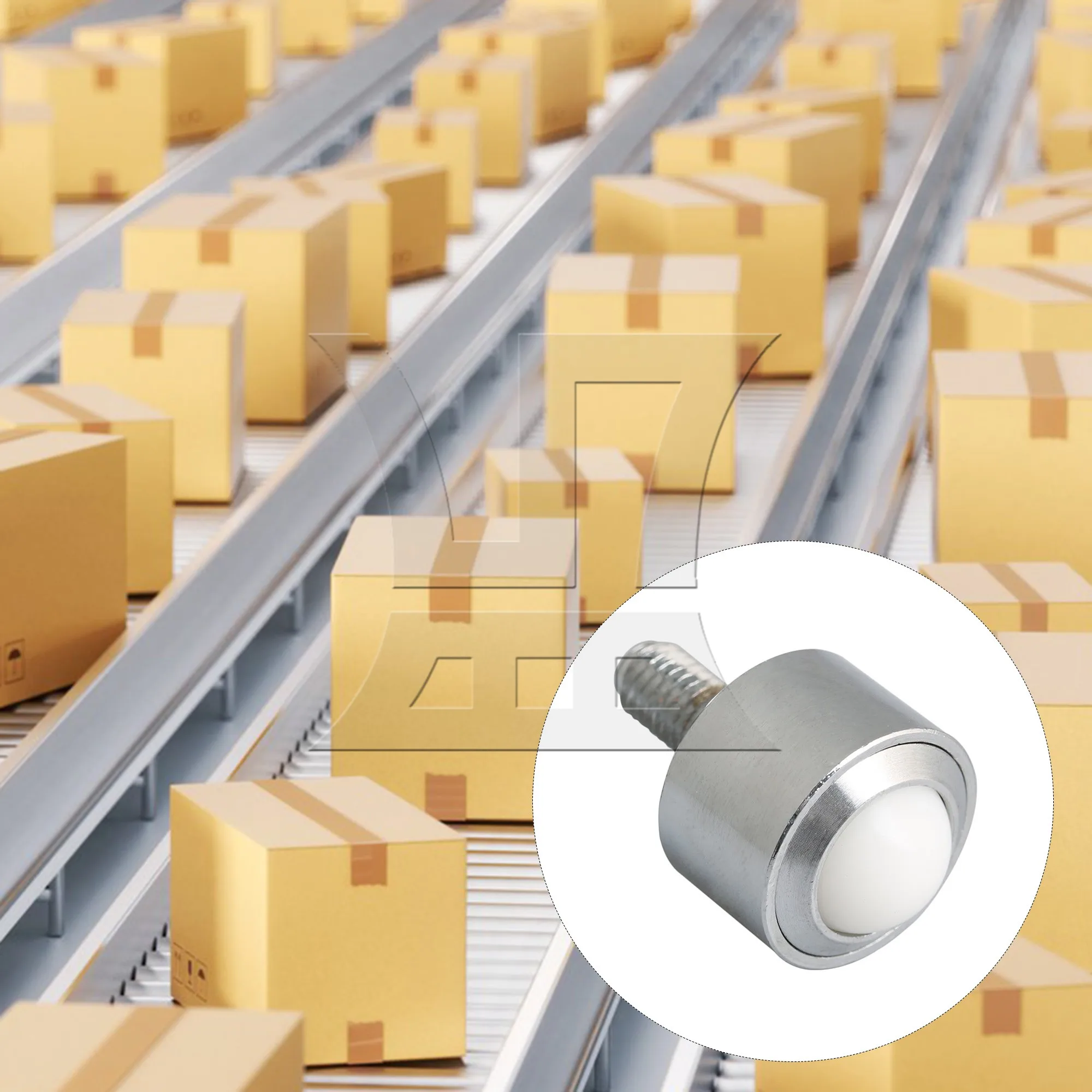 CNBTR 15mm Ball Metal Transfer Bearing Unit Wheel Conveyor Roller M8 Stem
CNBTR 15mm Ball Metal Transfer Bearing Unit Wheel Conveyor Roller M8 Stem