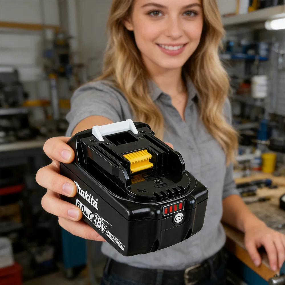 Оригинальный аккумулятор Makita 18V 6Ah LXT BL1860B, литий-ионный, перезаряжаемый
Оригинальный аккумулятор Makita 18V 6Ah LXT BL1860B, литий-ионный, перезаряжаемый