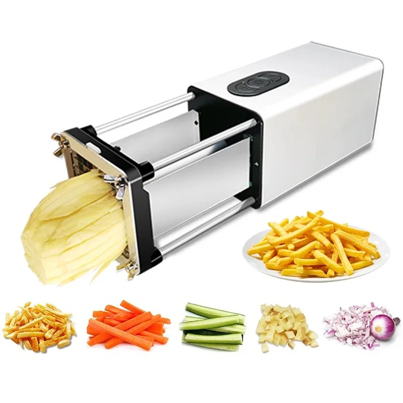 Electric Potato Cutter Automatic Potato Slicer French Fries Cutter Stainless Steel Fruit Vegetable Slicer 1/2 or 3/8 inch Blade
Electric Potato Cutter Automatic Potato Slicer French Fries Cutter Stainless Steel Fruit Vegetable Slicer 1/2 or 3/8 inch Blade