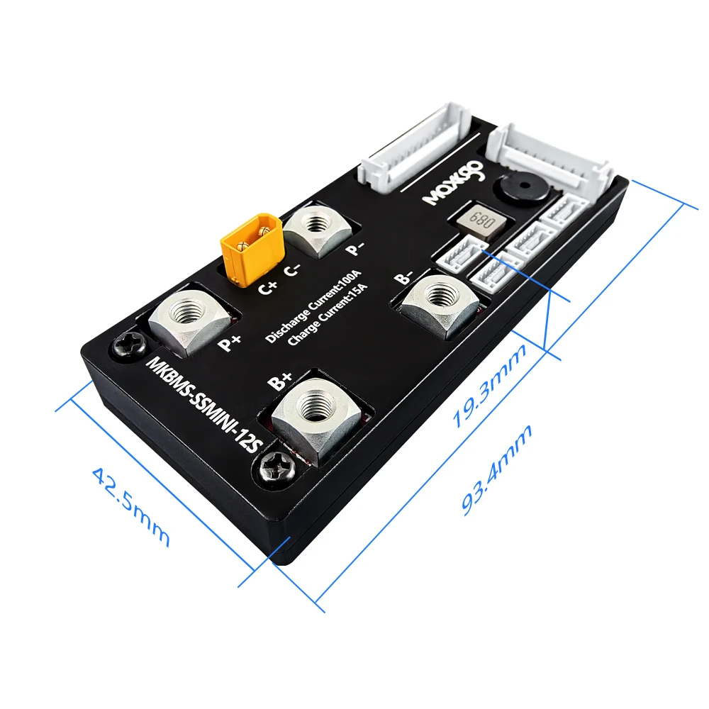 MAXKGO 6S-12S 100A Умная BMS-система для литиевых аккумуляторов LiFePO4 с Bluetooth и приложением для мониторинга в реальном времени для электровелосипедов, скутеров, гироскутеров и электромобилей
MAXKGO 6S-12S 100A Умная BMS-система для литиевых аккумуляторов LiFePO4 с Bluetooth и приложением для мониторинга в реальном времени для электровелосипедов, скутеров, гироскутеров и электромобилей
