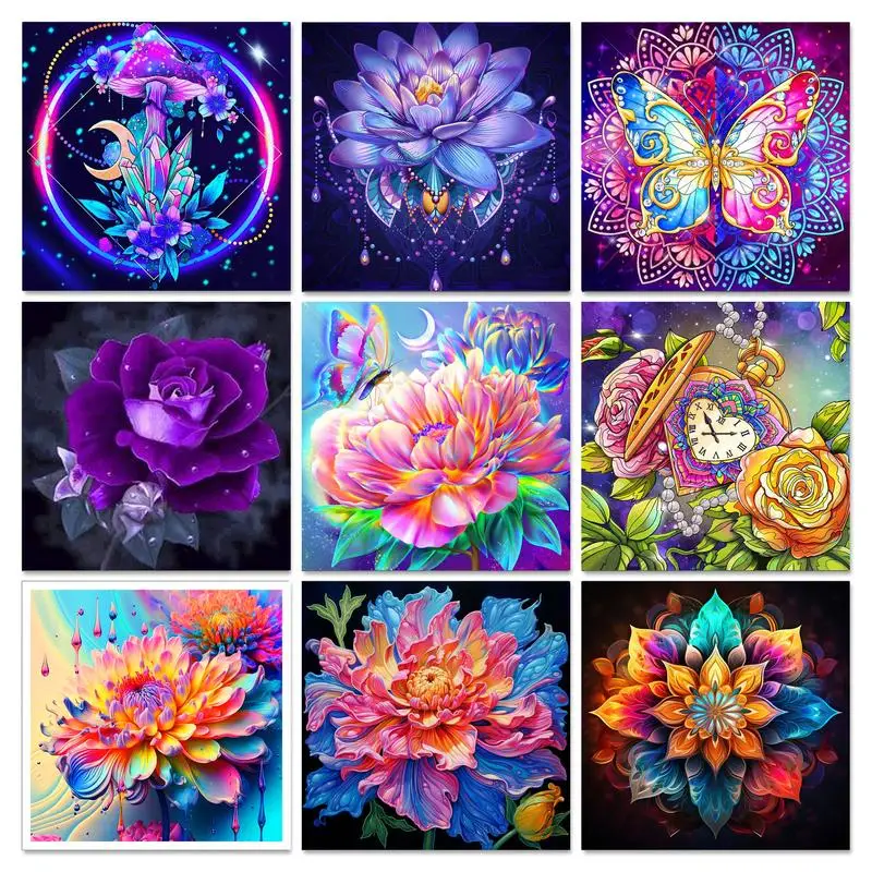 GATYZTORY Diamond Painting Purple Flower Handmade Picture Rhinestones Mosaic Fantasy Cross Stitch Home Decoration Gift
GATYZTORY Diamond Painting Purple Flower Handmade Picture Rhinestones Mosaic Fantasy Cross Stitch Home Decoration Gift