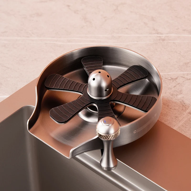 Sink bar stainless steel hot and cold cup washer high pressure automatic rotary washing cup artifact
Sink bar stainless steel hot and cold cup washer high pressure automatic rotary washing cup artifact