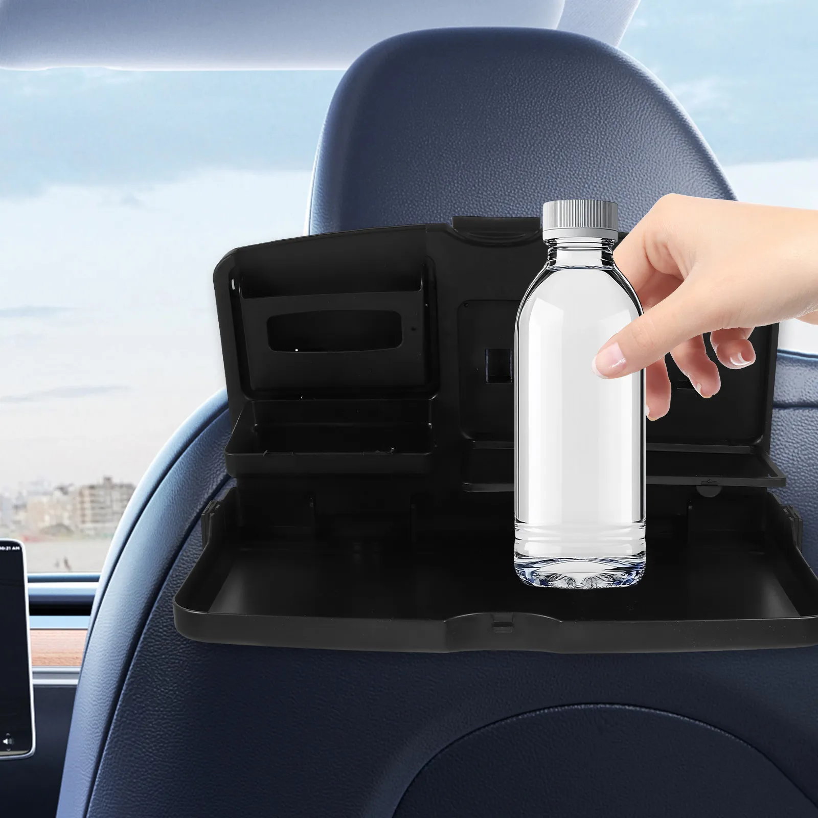 Foldable Car Storage Rack Drink Holder Backseat Organizer for Car Interior Travel Food Tray Portable Easy Installation
Foldable Car Storage Rack Drink Holder Backseat Organizer for Car Interior Travel Food Tray Portable Easy Installation