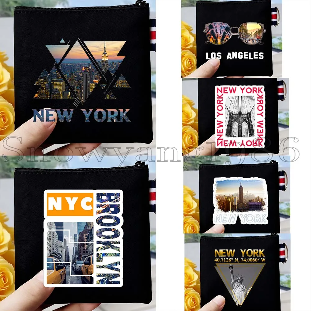 6pcs America New York Skyline Statue of Liberty Brooklyn Bridge NYC USA Gift Canvas Coin Purse Key Case Bag Wallet Zipper Pouch
6pcs America New York Skyline Statue of Liberty Brooklyn Bridge NYC USA Gift Canvas Coin Purse Key Case Bag Wallet Zipper Pouch
