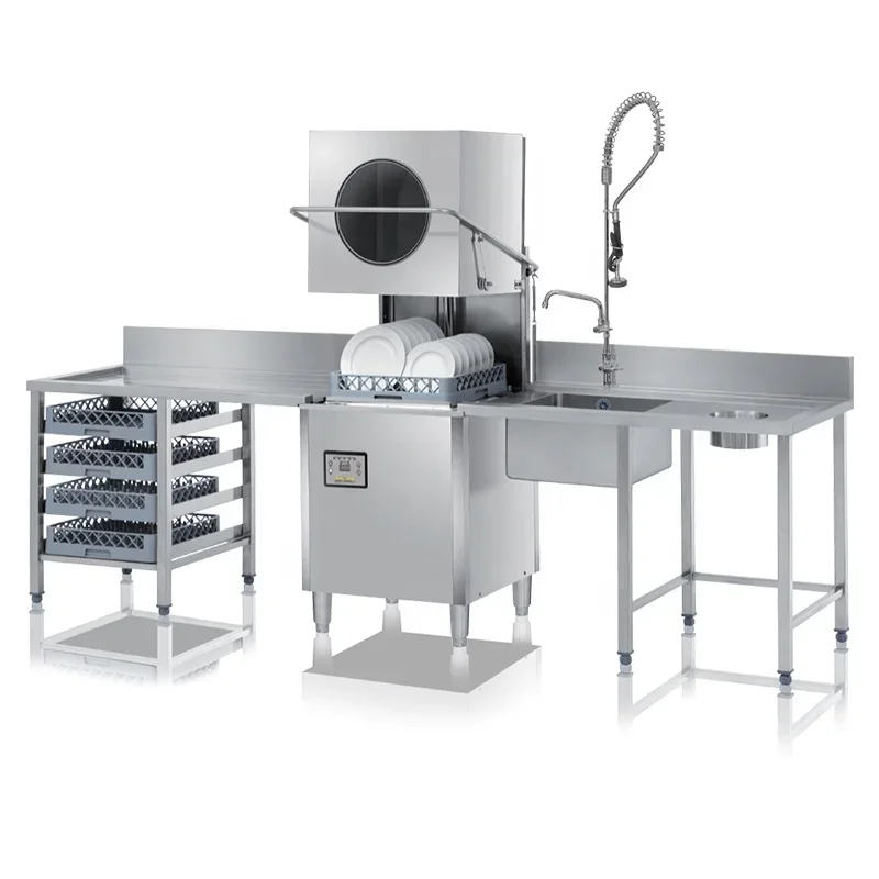Factory Supply Automatic Stainless Steel Commercial Hood Type Dishwasher Kitchen Equipment
Factory Supply Automatic Stainless Steel Commercial Hood Type Dishwasher Kitchen Equipment