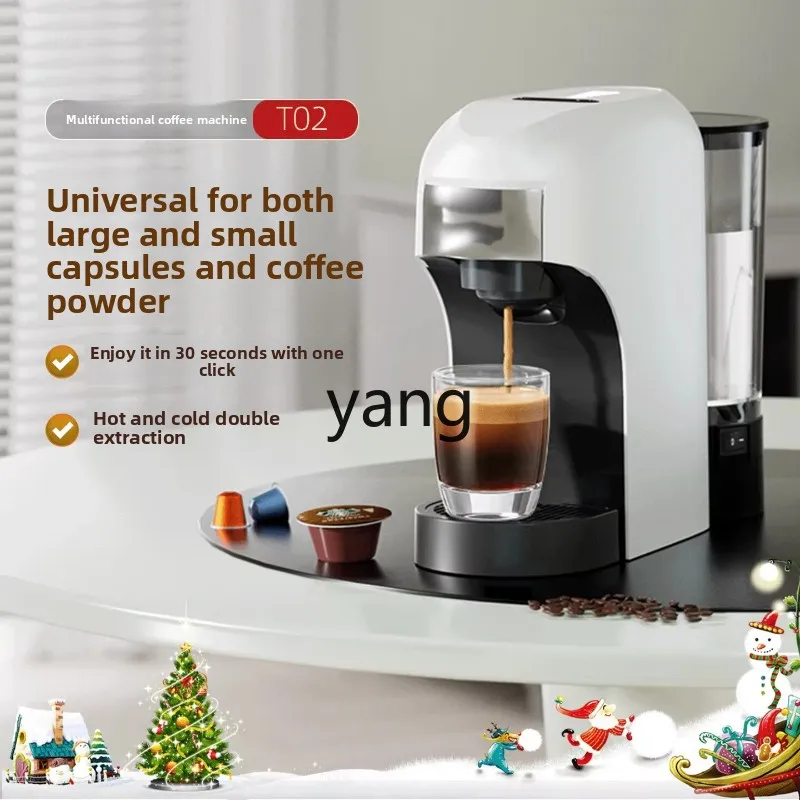 YJQ Italian American capsule coffee machine cold brew automatic small home office
YJQ Italian American capsule coffee machine cold brew automatic small home office