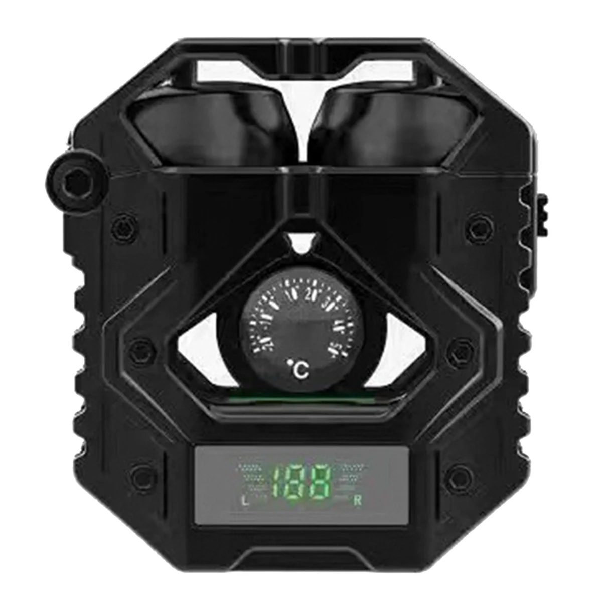 IIJJ-New H9 Dual Waterproof In-Ear Hi-Fi Stereo Wireless Headphones: 300mah Charger Case, 40mah X2 Headphones-the Gift,Black
IIJJ-New H9 Dual Waterproof In-Ear Hi-Fi Stereo Wireless Headphones: 300mah Charger Case, 40mah X2 Headphones-the Gift,Black