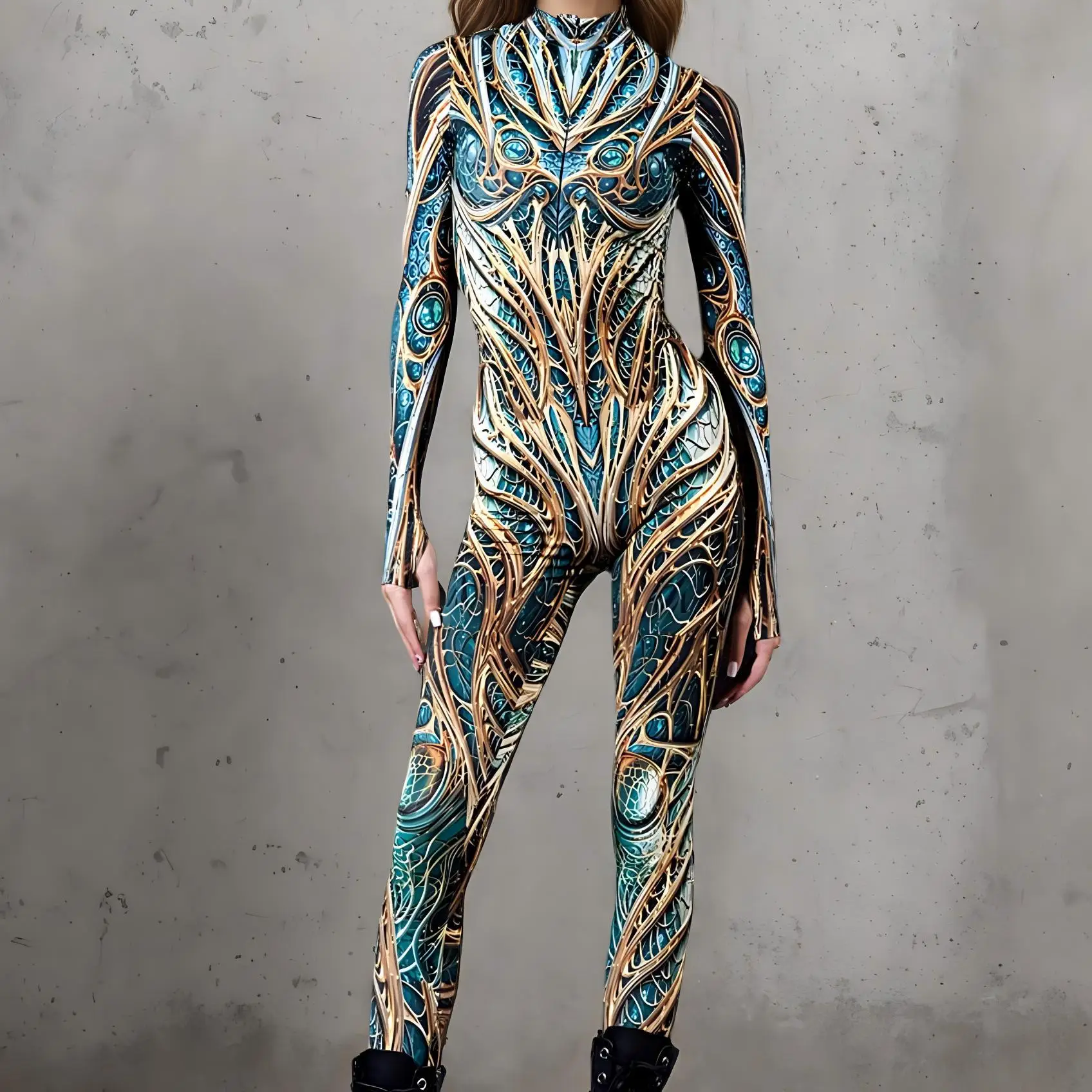 Women CyberPunk Mechanical Wisteria Tight Bodysuit 3D Printed Cosplay Costume Perfermence Zentai Suit Carnival Stage Outfit
Women CyberPunk Mechanical Wisteria Tight Bodysuit 3D Printed Cosplay Costume Perfermence Zentai Suit Carnival Stage Outfit