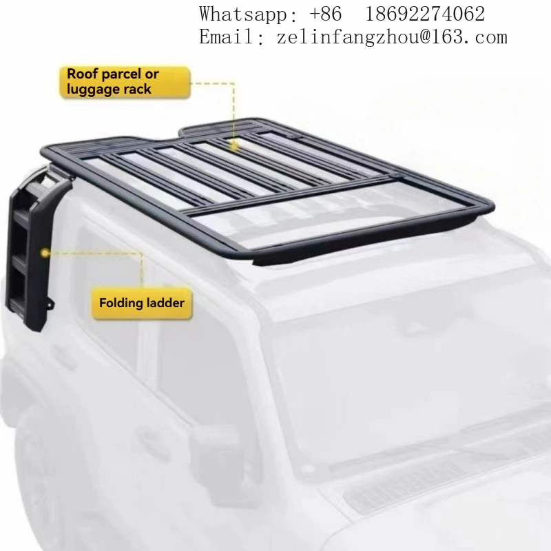 New Upgraded Aluminum Roof Frame, Roof Platform, Ladder 2 Kit For GWM Tank 300 Accessories
New Upgraded Aluminum Roof Frame, Roof Platform, Ladder 2 Kit For GWM Tank 300 Accessories