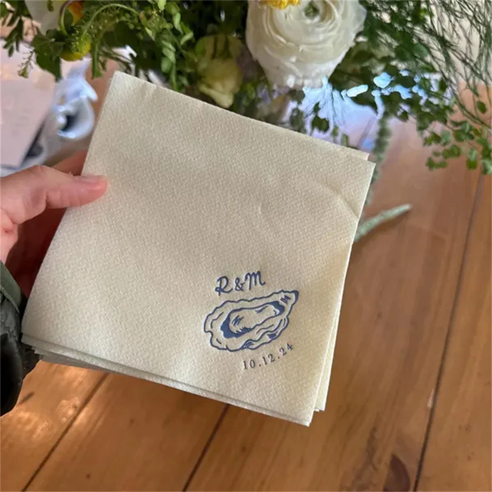 Custom Oyster Cocktail Napkin, Wedding Party, Bachelorette, Birthday, Personalized, Baby Shower, Bridal Shower
Custom Oyster Cocktail Napkin, Wedding Party, Bachelorette, Birthday, Personalized, Baby Shower, Bridal Shower