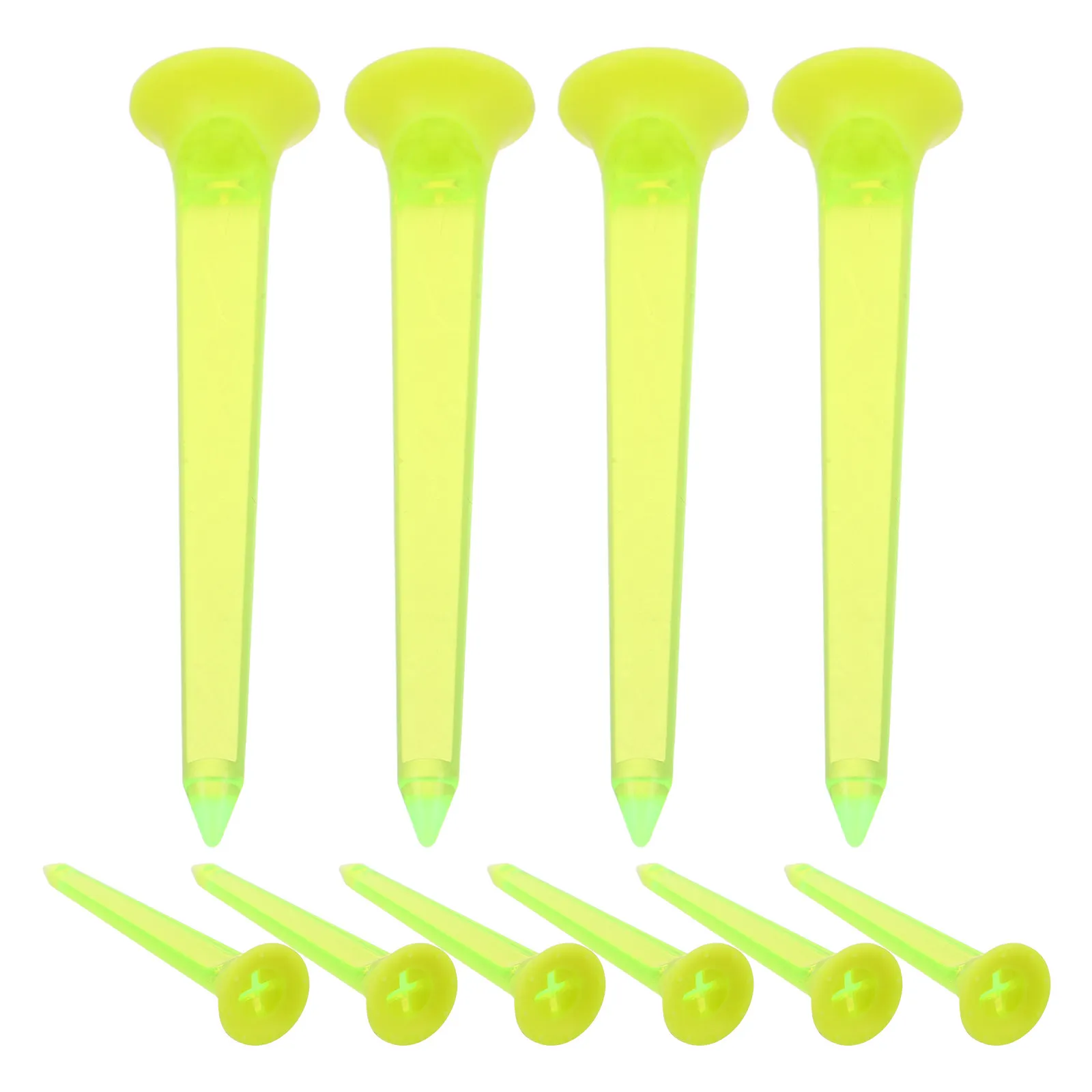 10Pcs Fluorescent Golf Tees Bright Colored Stable Plastic 3.14 Inch High Visibility Unbreakable Practice Tees for Driving Range
10Pcs Fluorescent Golf Tees Bright Colored Stable Plastic 3.14 Inch High Visibility Unbreakable Practice Tees for Driving Range