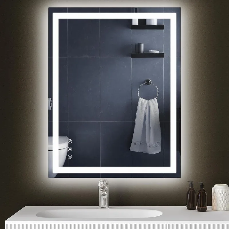 LED Bathroom Mirror, Led Mirror for Bathroom with Front and Backlit, Lighted Bathroom Vanity Mirror for Wall, Anti-Fog,
LED Bathroom Mirror, Led Mirror for Bathroom with Front and Backlit, Lighted Bathroom Vanity Mirror for Wall, Anti-Fog,