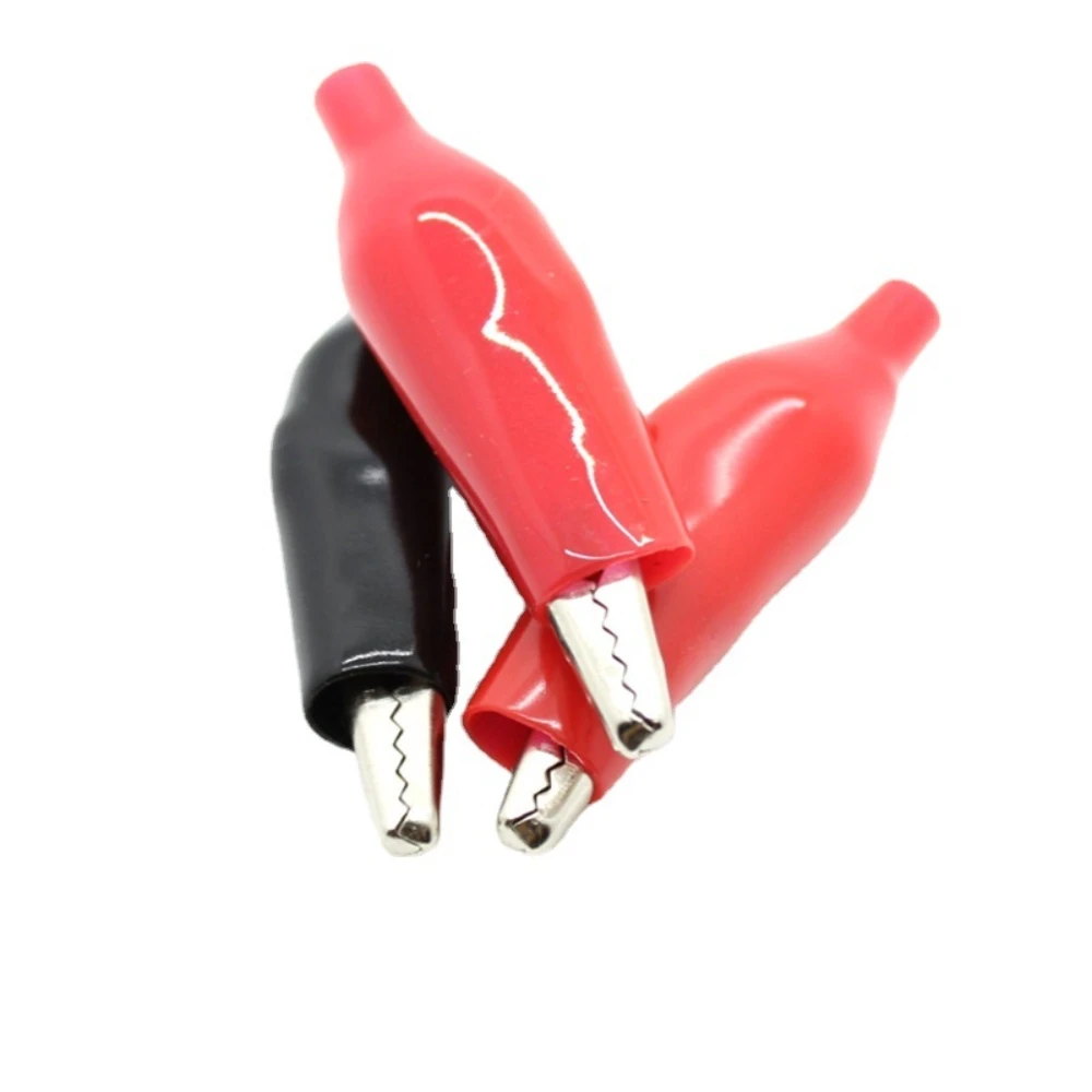 100 Alligator Clips Red Black, 45mm Large Length, DIY Test Power Crocodile Clip for Electronics
100 Alligator Clips Red Black, 45mm Large Length, DIY Test Power Crocodile Clip for Electronics