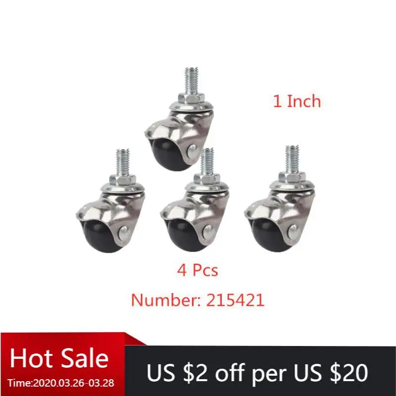 (4 Packs) 1 Inch Universal Wheel Screw Rod Pulley Sofa Table And Chair Furniture Caster
(4 Packs) 1 Inch Universal Wheel Screw Rod Pulley Sofa Table And Chair Furniture Caster