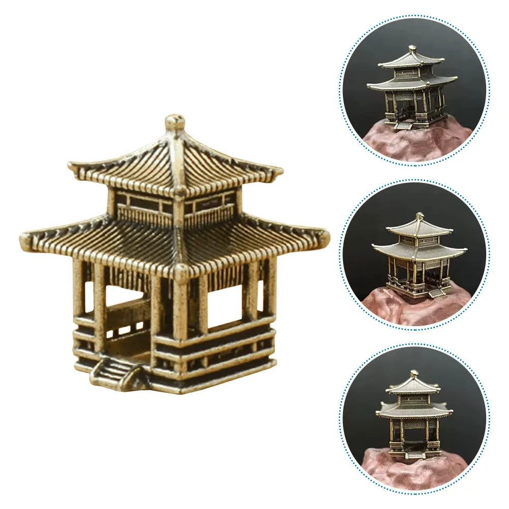 Vintage Brass Pavilion Ornament Miniature Ancient Chinese Style Landscape Decor Delicate Desktop Decoration Bonsai Garden
Vintage Brass Pavilion Ornament Miniature Ancient Chinese Style Landscape Decor Delicate Desktop Decoration Bonsai Garden