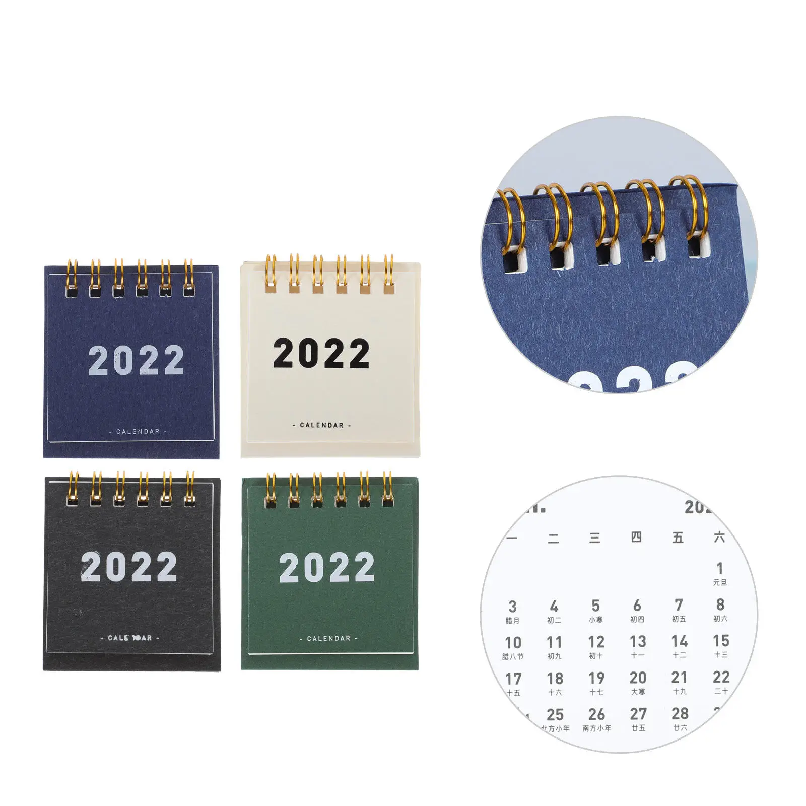 4Pcs 2022 Mini Desk Calendar Set High-Quality Paper Portable Simple Stylish Decor for Home Office School Daily Planning Tabletop
4Pcs 2022 Mini Desk Calendar Set High-Quality Paper Portable Simple Stylish Decor for Home Office School Daily Planning Tabletop